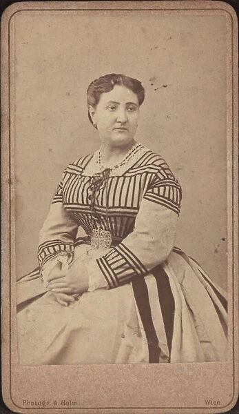 Portrait of the opera singer Carlotta Patti (1835-1889). Creator: Helm, Amand (1831-1893)