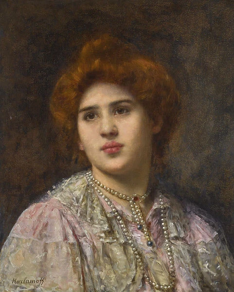 Portrait of the opera singer Felia Litvinne (1860-1936). Creator: Harlamov (Harlamoff)