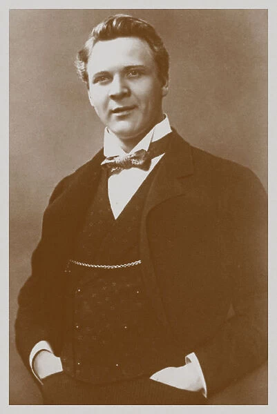Portrait of the opera singer Feodor Chaliapin (1873–1938). Artist: Anonymous