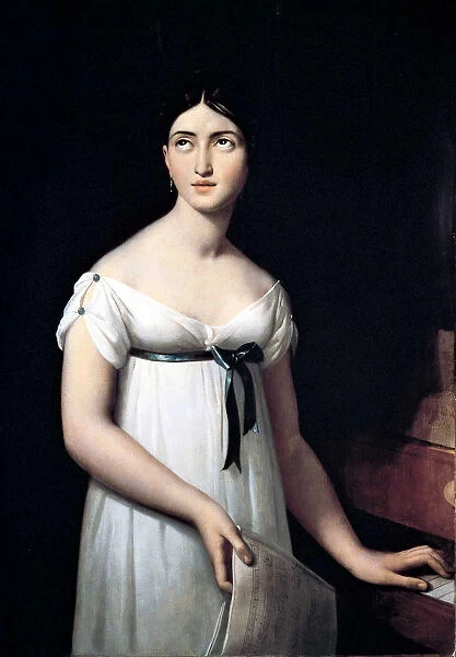 Portrait of the opera singer Giuditta Pasta (1798-1865), nee Negri, ca 1821