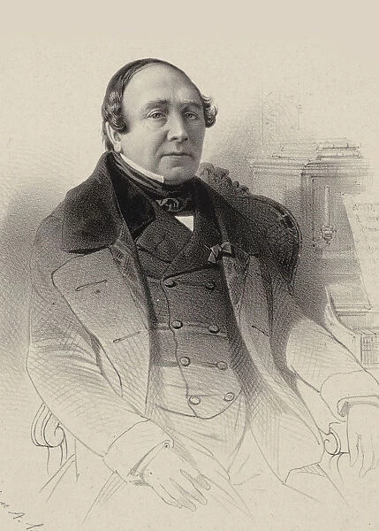 Portrait of the opera singer Louis Antoine Eleonore Ponchard (1787-1866), 1850