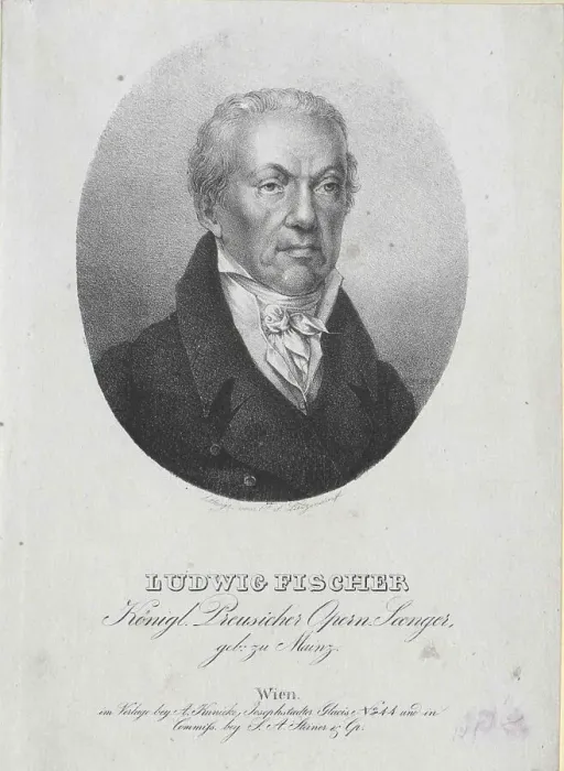 Framed Print : Portrait of the opera singer Ludwig Fischer (1745-1825) Framed Print : Portrait of the opera singer Ludwig Fischer (1745-1825)