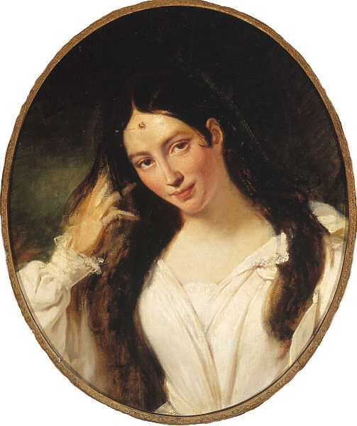 Portrait of the opera singer Maria Malibran-Garcia (1808-1836), as Desdemona, 1831