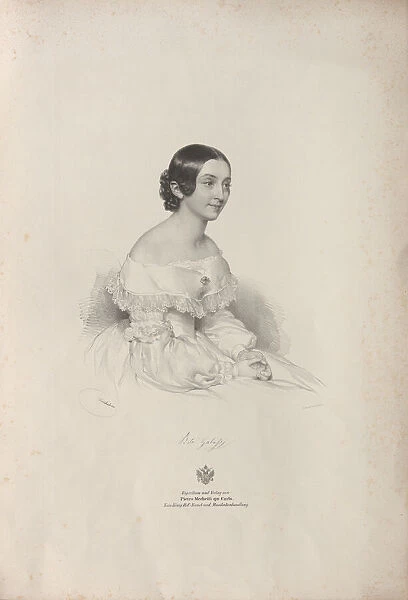 Portrait of the Opera singer Rita Gabussi (1810-1891), 1840