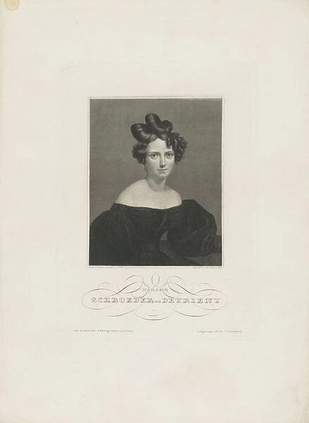 Portrait of the opera singer Wilhelmine Schroder-Devrient (1804-1860), c. 1840
