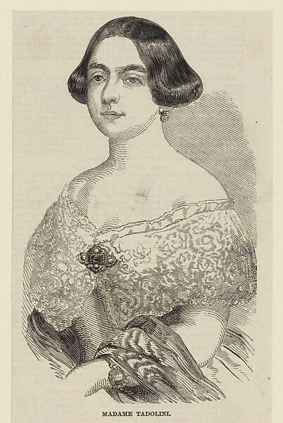 Portrait of the operatic soprano Eugenia Tadolini, nee Savorani (1809-1872), 1848
