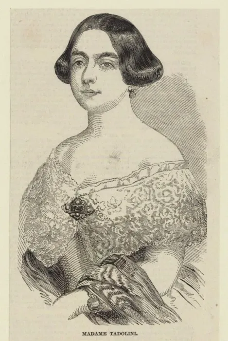 Framed Print : Portrait of the operatic soprano Eugenia Tadolini, nee Savorani (1809-1872), 1848