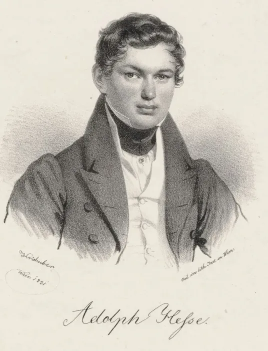 Framed Print : Portrait of the organist and composer Adolph Friedrich Hesse (1809-1863), 1831 Framed Print : Portrait of the organist and composer Adolph Friedrich Hesse (1809-1863), 1831