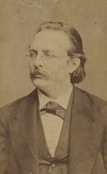 Framed Print : Portrait of the organist and composer Edmund Kretschmer (1830-1908), c. 1880. Creator: Luckhardt