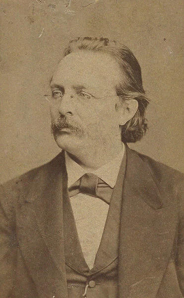 Portrait of the organist and composer Edmund Kretschmer (1830-1908), c. 1880. Creator: Luckhardt