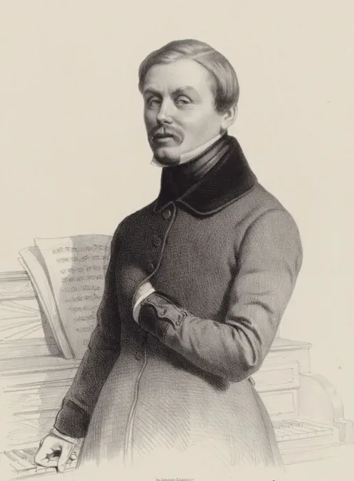Framed Print : Portrait of the organist and composer Hippolyte Monpou (1804-1841), 1841. Creator: Alophe Framed Print : Portrait of the organist and composer Hippolyte Monpou (1804-1841), 1841. Creator: Alophe