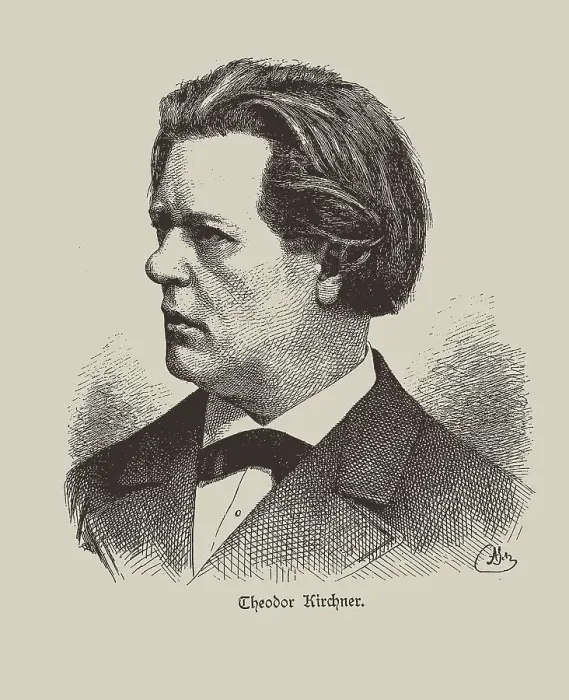 Framed Print : Portrait of the organist and composer Theodor Kirchner (1823-1903). Creator: Anonymous Framed Print : Portrait of the organist and composer Theodor Kirchner (1823-1903). Creator: Anonymous