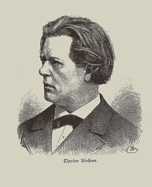 Portrait of the organist and composer Theodor Kirchner (1823-1903). Creator: Anonymous