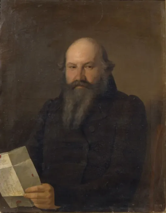 Framed Print : Portrait of Osip Mikhaylovich Senkov (1790-1851), 1836. Artist: Zaryanko, Sergei Konstantinovich (1818-1870) Framed Print : Portrait of Osip Mikhaylovich Senkov (1790-1851), 1836. Artist: Zaryanko, Sergei Konstantinovich (1818-1870)