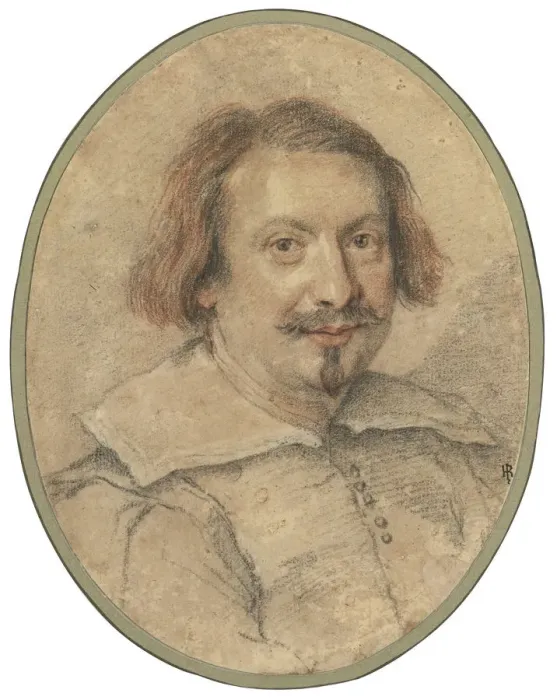 Framed Print : Portrait of Ottaviano Castelli. Artist: Bernini, Gianlorenzo (1598-1680)