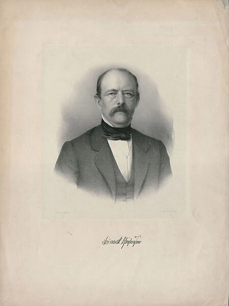 Portrait of Otto von Bismarck (1815-1898), 1860. Creator: Anonymous