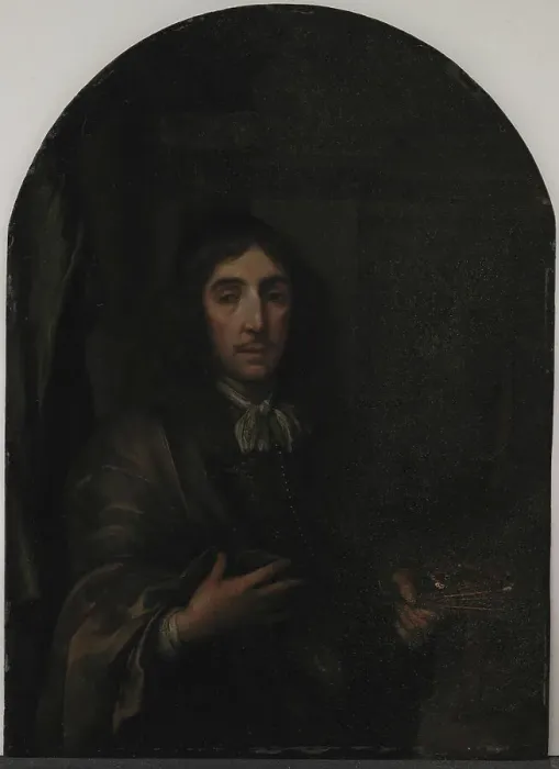 Framed Print : Portrait of a Painter, 1650-1681. Creator: Frans van Mieris Framed Print : Portrait of a Painter, 1650-1681. Creator: Frans van Mieris