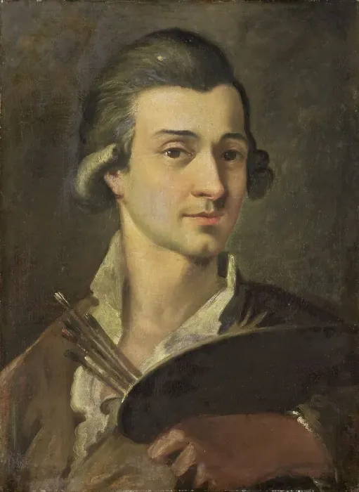 Framed Print : Portrait of a Painter, 1700-1799. Creator: Anon Framed Print : Portrait of a Painter, 1700-1799. Creator: Anon