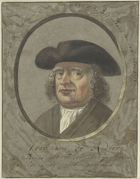 Portrait of the painter Abraham de Ridder, 1678-c.1788. Creator: Anon
