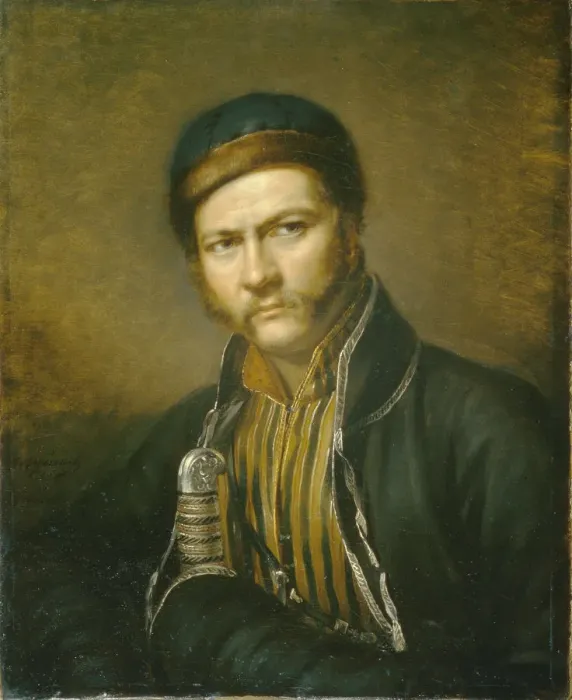 Framed Print : Portrait of the painter Alexander Orlowski (1777-1832), 1815. Artist: Reichel, Karl (1788-1857) Framed Print : Portrait of the painter Alexander Orlowski (1777-1832), 1815. Artist: Reichel, Karl (1788-1857)