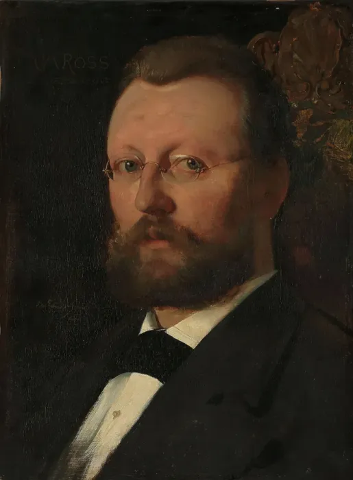 Framed Print : Portrait of the Painter Christian Meyer Ross, 1879. Creator: Eilif Peterssen Framed Print : Portrait of the Painter Christian Meyer Ross, 1879. Creator: Eilif Peterssen