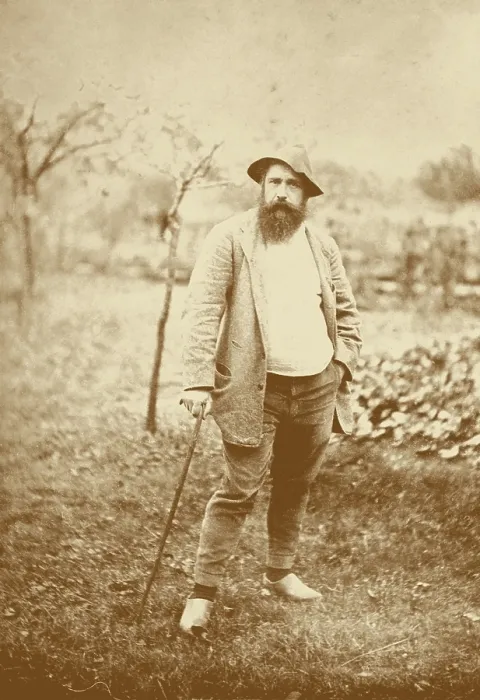 Framed Print : Portrait of the painter Claude Monet, c1889. Creator: Robinson, Theodore (1852-1896) Framed Print : Portrait of the painter Claude Monet, c1889. Creator: Robinson, Theodore (1852-1896)