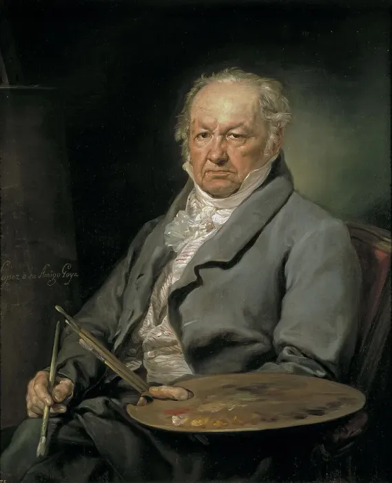 Framed Print : Portrait of the painter Francisco de Goya (1746-1828), 1826. Artist: Lopez Portana, Vicente (1772-1850) Framed Print : Portrait of the painter Francisco de Goya (1746-1828), 1826. Artist: Lopez Portana, Vicente (1772-1850)