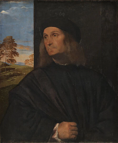 Portrait of the Painter Giovanni Bellini, 1511-1512. Artist: Titian (1488-1576)