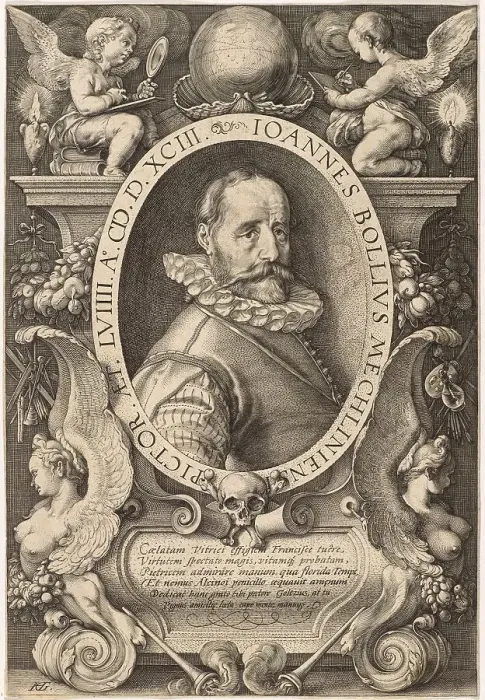 Framed Print : Portrait of the painter Hans Bol (1534-1593), 1593. Creator: Goltzius, Hendrick (1558-1617) Framed Print : Portrait of the painter Hans Bol (1534-1593), 1593. Creator: Goltzius, Hendrick (1558-1617)