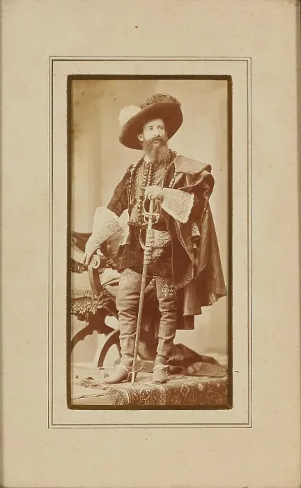 Framed Print : Portrait of painter Hans Makart in Dürer costume, 1879. Creator: Angerer, Victor (1839-1894) Framed Print : Portrait of painter Hans Makart in Dürer costume, 1879. Creator: Angerer, Victor (1839-1894)