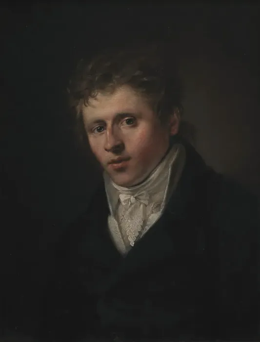 Framed Print : Portrait of the painter Johan Christian Dahl, 1813-1816. Creator: Christian Albrecht Jensen Framed Print : Portrait of the painter Johan Christian Dahl, 1813-1816. Creator: Christian Albrecht Jensen