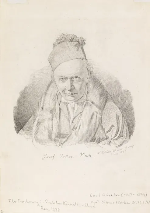 Framed Print : Portrait of the painter Joseph Anton Koch (1768-1839), 1836 Framed Print : Portrait of the painter Joseph Anton Koch (1768-1839), 1836