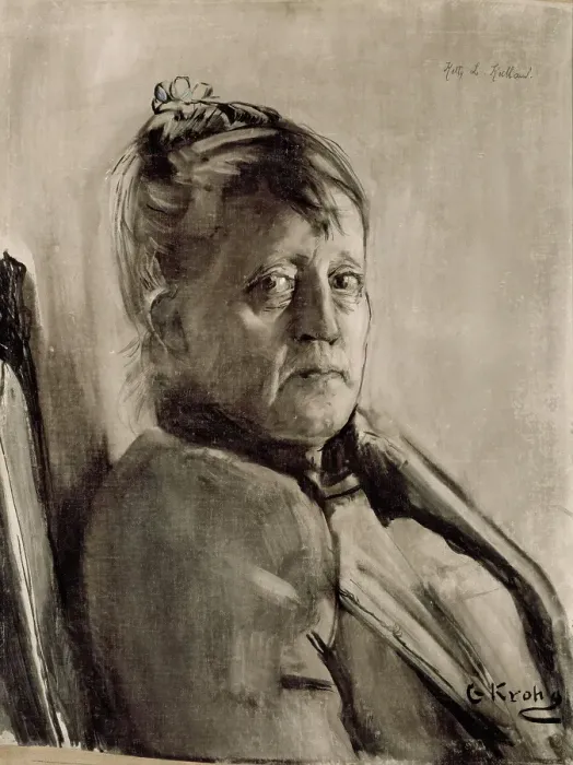 Framed Print : Portrait of the Painter Kitty L. Kielland, probably 1891. Creator: Christian Krohg Framed Print : Portrait of the Painter Kitty L. Kielland, probably 1891. Creator: Christian Krohg