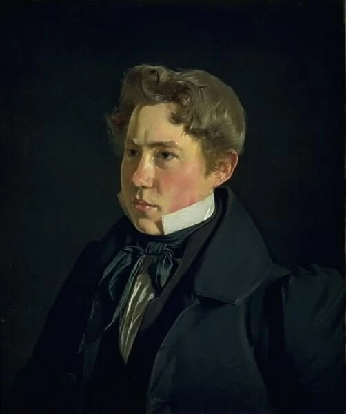 Portrait of the Painter and Lithographer P.H. Gemzoe, 1833. Creator: Christen Kobke