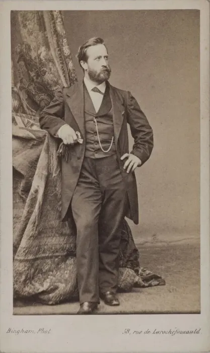 Framed Print : Portrait of the painter Ludwig Knaus (1829-1910). Creator: Bingham