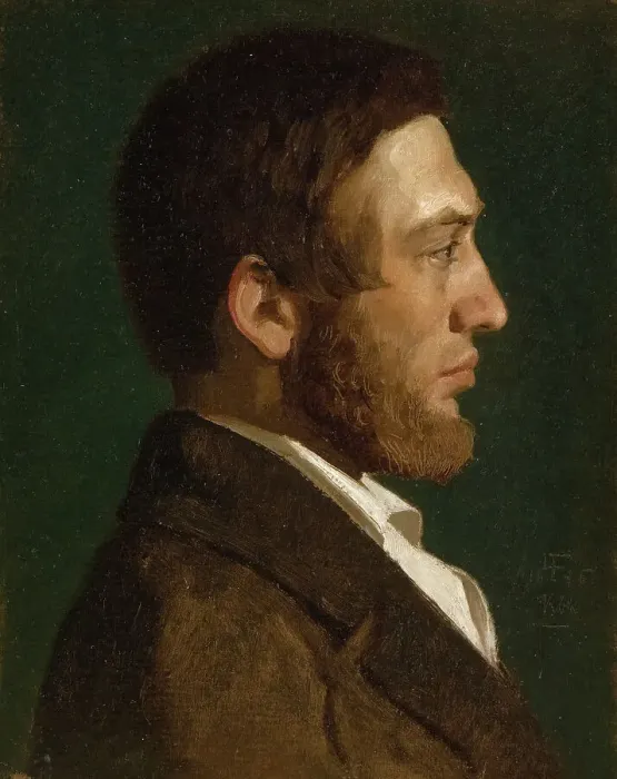 Framed Print : Portrait of the painter P.C. Skovgaard, 1845. Creator: Lorenz Frølich Framed Print : Portrait of the painter P.C. Skovgaard, 1845. Creator: Lorenz Frølich