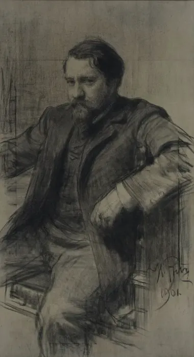 Framed Print : Portrait of the painter Valentin Alexandrovich Serov (1865-1911), 1901. Artist: Repin, Ilya Yefimovich (1844-1930) Framed Print : Portrait of the painter Valentin Alexandrovich Serov (1865-1911), 1901. Artist: Repin, Ilya Yefimovich (1844-1930)