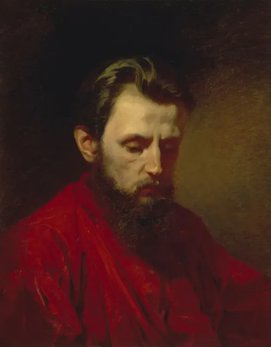 Framed Print : Portrait of the painter Vyacheslav Grigoryevich Schwarz (1838-1869), 1870. Artist: Litovchenko, Alexander Dmitrievich (1835-1890) Framed Print : Portrait of the painter Vyacheslav Grigoryevich Schwarz (1838-1869), 1870. Artist: Litovchenko, Alexander Dmitrievich (1835-1890)