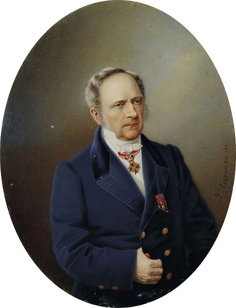 Portrait of the painter Yegor (Gregor) Bottman (18..-1891), Second quarter of the 19th cen