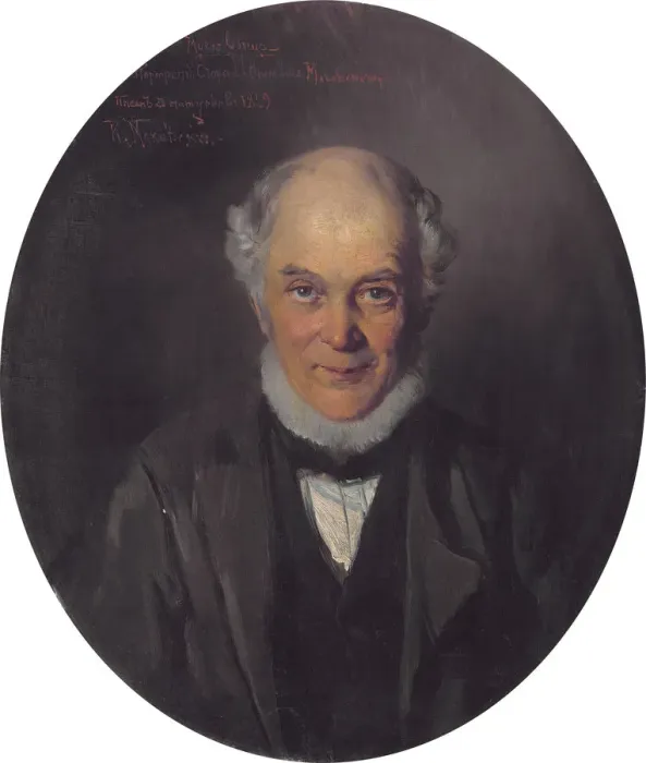 Framed Print : Portrait of the painter Yegor Ivanovich Makovsky (1802-1886), 1859. Artist: Makovsky Framed Print : Portrait of the painter Yegor Ivanovich Makovsky (1802-1886), 1859. Artist: Makovsky