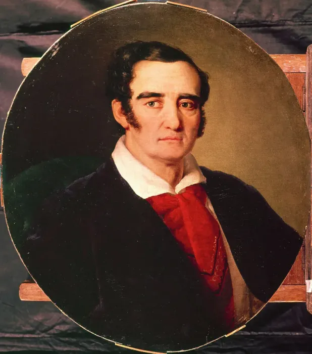 Framed Print : Portrait of the painterr Giuseppe Angiolo Artari (1792-1863), 1830s. Artist: Tropinin, Vasili Andreyevich (1776-1857) Framed Print : Portrait of the painterr Giuseppe Angiolo Artari (1792-1863), 1830s. Artist: Tropinin, Vasili Andreyevich (1776-1857)