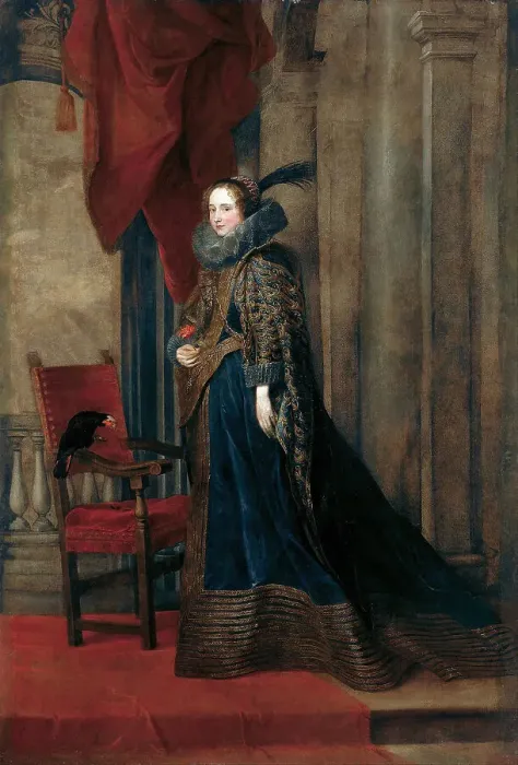 Framed Print : Portrait of Paola Adorno Brignole-Sale (1610-1648), 1627. Creator: Dyck; Sir Anthony van (1599-1641) Framed Print : Portrait of Paola Adorno Brignole-Sale (1610-1648), 1627. Creator: Dyck; Sir Anthony van (1599-1641)
