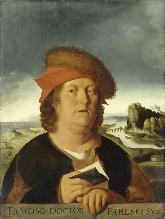 Framed Print : Portrait of Paracelsus. Artist: Massys, Quentin (1466?1530) Framed Print : Portrait of Paracelsus. Artist: Massys, Quentin (1466?1530)