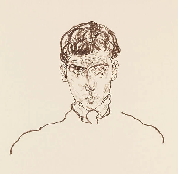 Portrait of Paris von Gütersloh, 1918. Creator: Egon Schiele