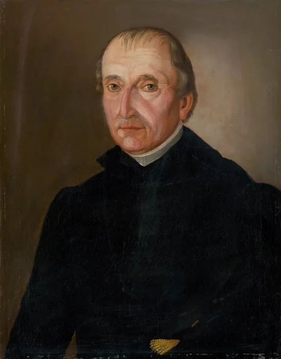 Framed Print : Portrait of Pastor Bukovansky, 1833-1836. Creator: Ludwig Ermini Framed Print : Portrait of Pastor Bukovansky, 1833-1836. Creator: Ludwig Ermini