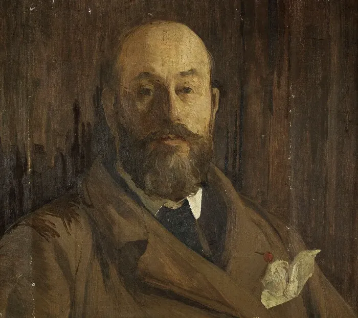 Framed Print : Portrait of Paul Albert Besnard (fragment), c1896. Creator: Edmond Francois Aman-Jean Framed Print : Portrait of Paul Albert Besnard (fragment), c1896. Creator: Edmond Francois Aman-Jean