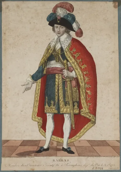Framed Print : Portrait of Paul de Barras (1755-1829), c. 1795. Creator: Bonneville Framed Print : Portrait of Paul de Barras (1755-1829), c. 1795. Creator: Bonneville