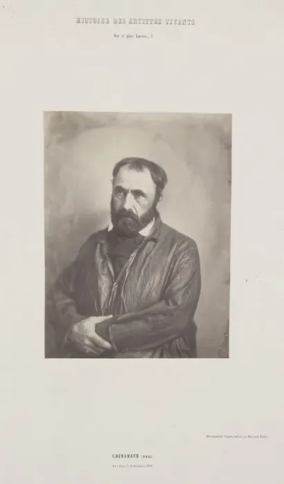 Framed Print : Portrait of Paul Chenavard, from the series Histoire des Artistes Vivants, c Framed Print : Portrait of Paul Chenavard, from the series Histoire des Artistes Vivants, c