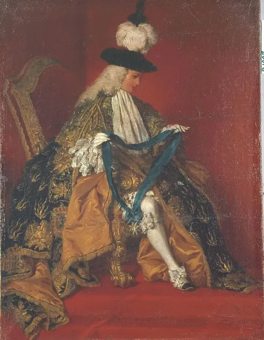 Framed Print : Portrait of Paul-Hippolyte de Beauvillier, Duke of Saint-Aignan (1684-1776). between 1737 and 1749. Creator: Pierre Subleyras Framed Print : Portrait of Paul-Hippolyte de Beauvillier, Duke of Saint-Aignan (1684-1776). between 1737 and 1749. Creator: Pierre Subleyras