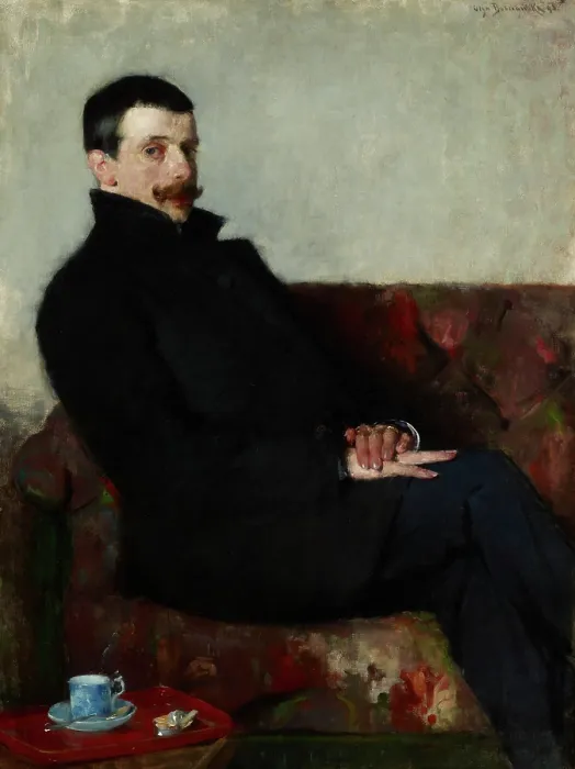 Framed Print : Portrait of Paul Nauen, 1893. Creator: Olga Boznanska Framed Print : Portrait of Paul Nauen, 1893. Creator: Olga Boznanska